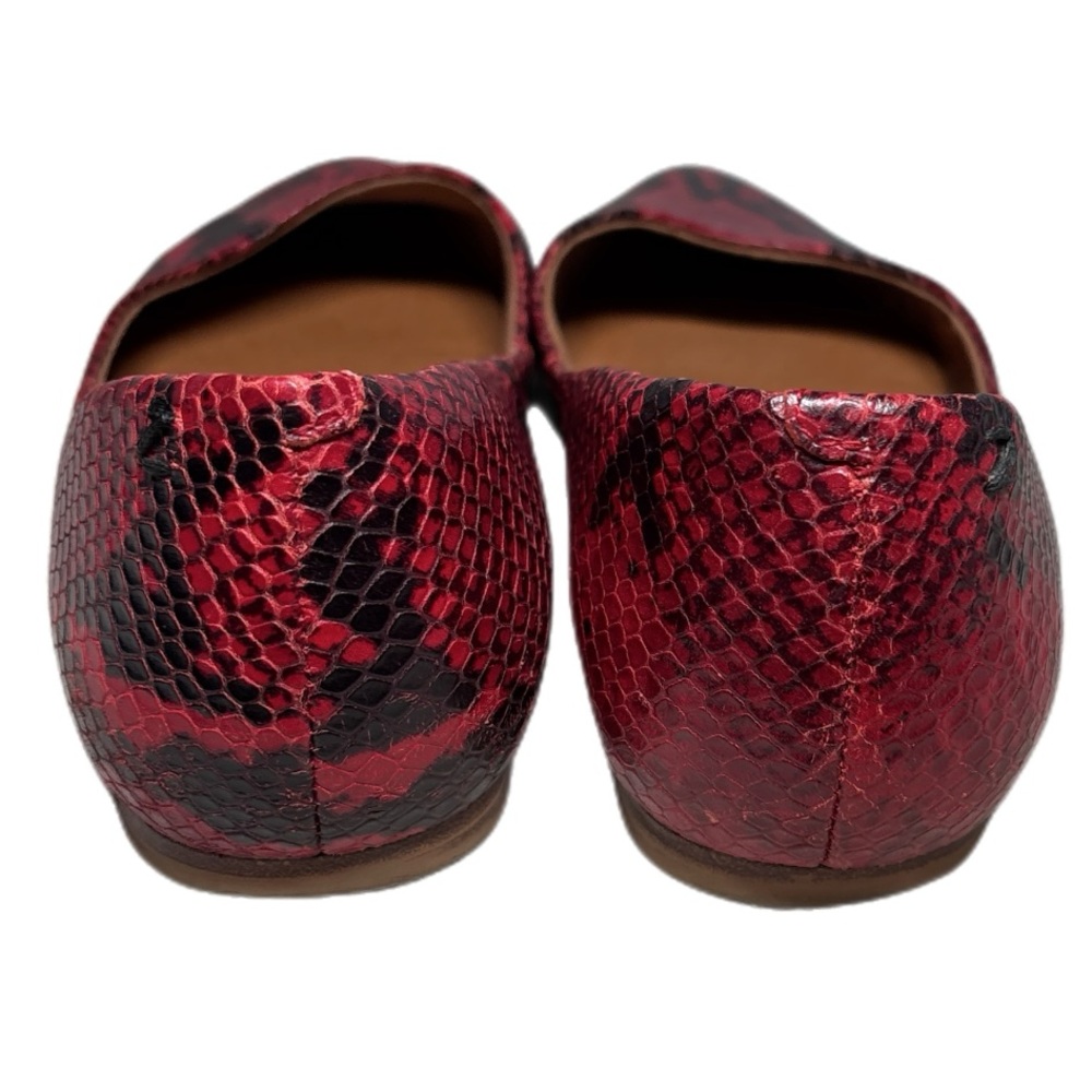 Zodiac Hill Mobwife Ballet Flats Red and Black Snakeskin Size 7.5 - Picture 3 of 4